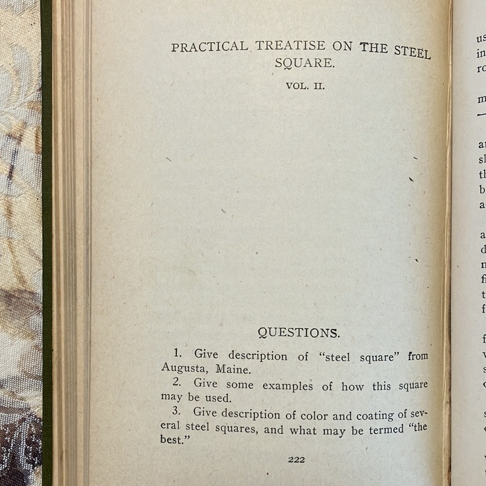PRACTICAL USES OF THE STEEL SQUARE REVISED EDITIONS VOL.1 & 2 FRED T. HODGSON - Picture 14 of 16